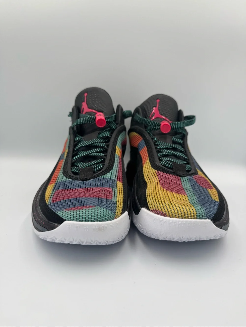 Jordan 36 Low, Black Multi Color, mens size 8.5- new without box- never worn!